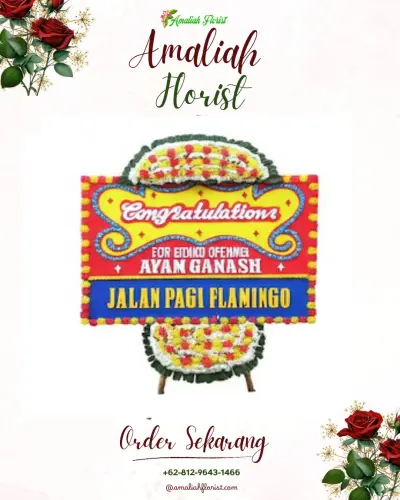 Bunga Papan Congratulation di Selindung Baru